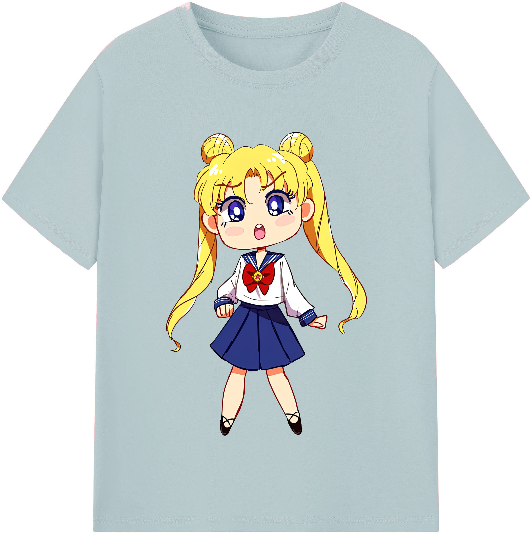（画像用） 美少女戦士セーラームーン 愛野 美奈子 あいの みなこ Sailor Moon Aino Minako 綿100％半袖Tシャツ（フロントプリント）